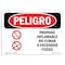 Signmission OSHA, Propane Gas Flammable No Smoking Spanish, 14in X 10in Rigid Plastic, OS-DS-P-1014-LS-1539 OS-DS-P-1014-LS-1539 - alternate 1